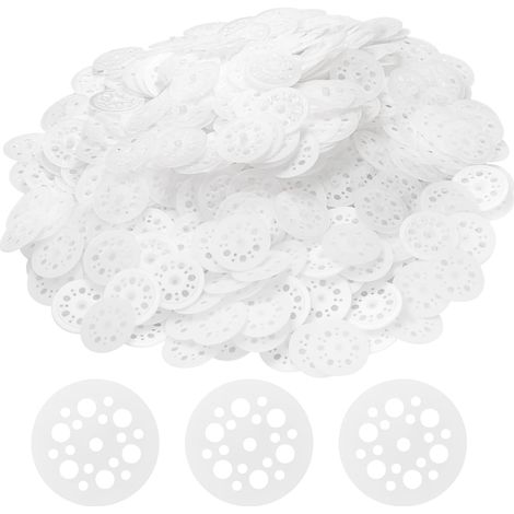 Lot de 300 plaques isolantes, disques en plastique, 46 mm, plaques en mousse, rondelles en polypropylène, rondelles en plastique pour la fixation et le soutien, les plaques isolantes, le disque de (1/5)