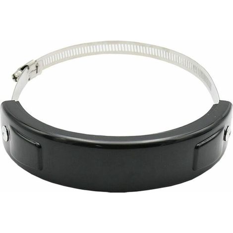 Motorradauspuffschutz 100–160 mm, oval, rund – Schwarz (1/5)