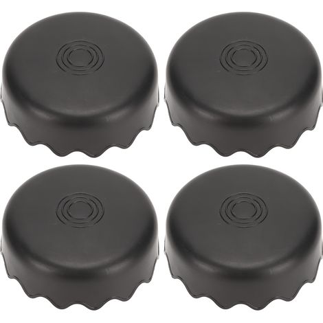 Lot de 4 range-câbles noirs et légers, idéaux pour la gestion des câbles dans les bureaux, les cuisines et les appareils électroménagers.
