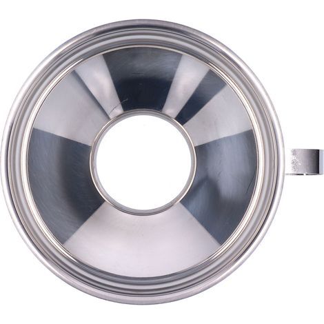 Entonnoir à large ouverture multifonctionnel en acier inoxydable pour la mise en conserve d'huile à la maison et à la cuisine. Grand format.