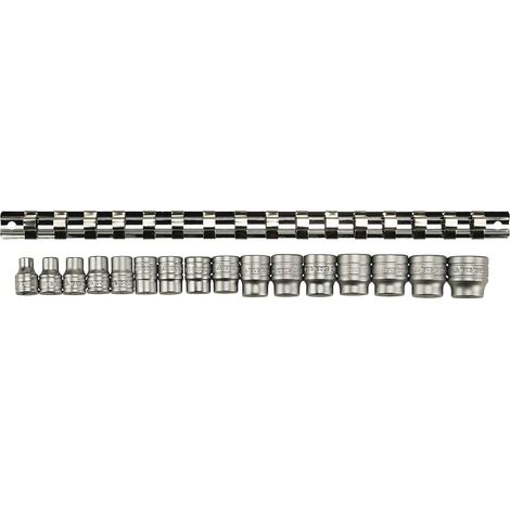 Teng Tools Ensemble de douilles professionnel 17 pièces métalliques (1/2)
