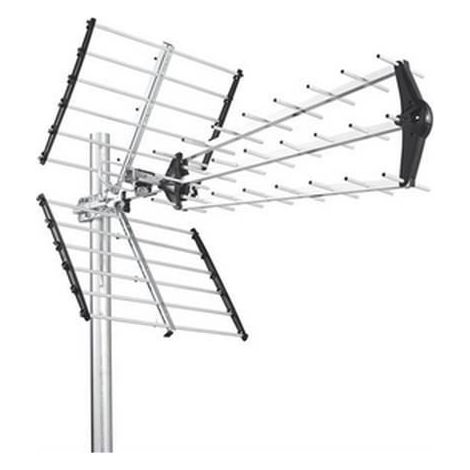 Triax 108961, Aluminium, 15,5 dB, UHF, 21 - 60, 540 mm, 1056 mm (1/4)