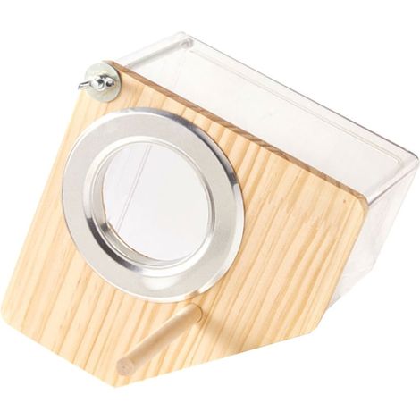 Boîte De Nidification - Boîte De Reproduction Pour Oiseaux - En Bois Et Acrylique - Fenêtre Transparente - Ventilation Optimale - Pour Volière Intérieure Ou Élevage - 1 Pièce (1/5)
