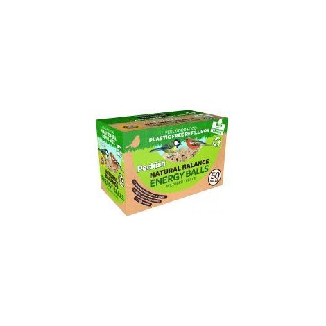 Peckish Natural Balance 50 Energy balls - Plastic Free Packa - 726367