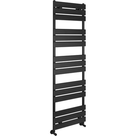Radiateur de salle de bain BONDECO 500x1606mm, noir mat (1/4)