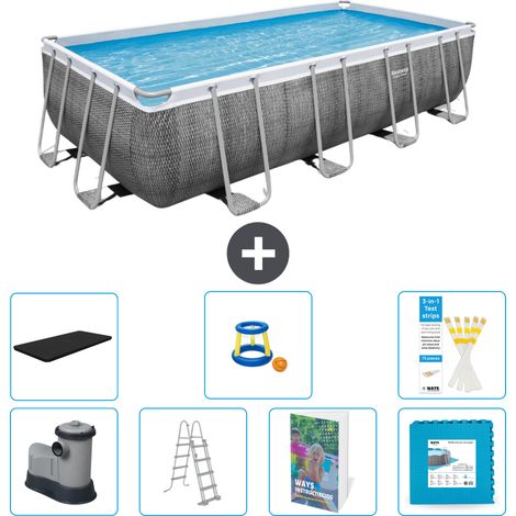Bestway Bestway Power Steel Rectangulaire - 549x274x122 cm - 8-pièces  S570 (1/4)