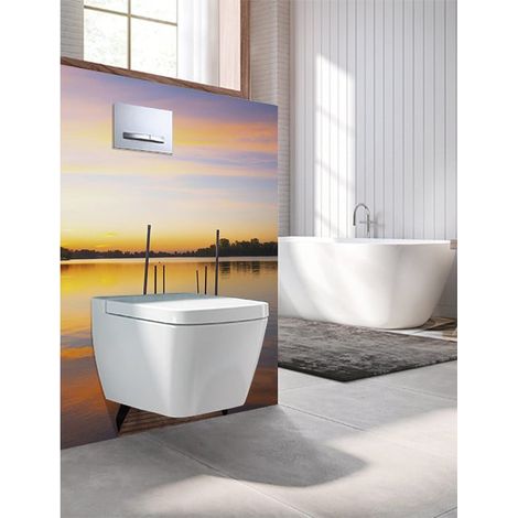 Panneau mural Decofast - Autour du Monde - pour habillage Bâti-support - 1500 x 1200 x 3 mm - Aurore - Lazer (1/2)
