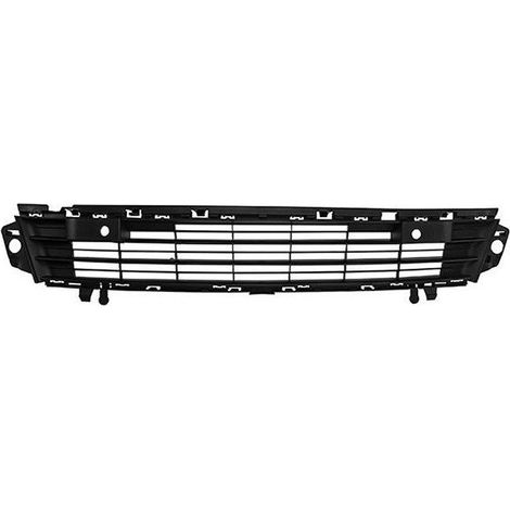 Grille de pare-choc avant centrale noire avec 2 trous radars Peugeot Partner 2015-2018