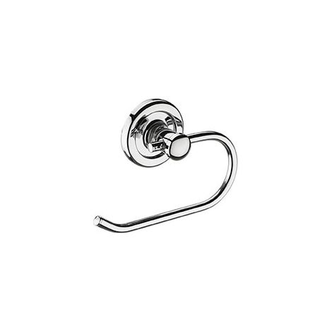 Porte rouleau papier toilette - Hauteur : 111 mm - Largeur : 186 mm - Platine : 75 mm - Décor : Chromé - Matériau : Laiton - ITAR (1/2)