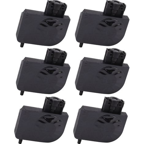 Lot de 6 connecteurs compatibles avec les cartouches d'encre Epson 4880, 5e, 6e et 7e génération (4800, 7800, 7880 et 9800) (Spécifications du fournisseur : connecteur court droit noir 43) (1/5)
