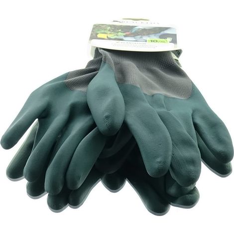 BLACKFOX® Garten - Handschuhe Pflanzenarbeit Grün Größe 10/XL (1/3)