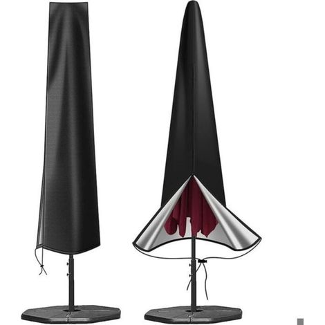 Waterproof UV-resistant garden umbrella cover, made of 210D Oxford fabric with a zipper. Dimensions: 190x50x30 cm. (1/5)