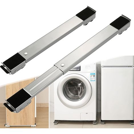 Roulette extensible robuste , déménageurs de meubles avec roues, chariot de meubles réglable, ensemble d'outils de déplacement de meubles pour un déplacement facile et sûr, max. 660 lb (argent) (1/5)
