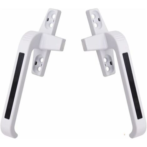 Poignée de Fenêtre Poignée Gauche et Droite Portes Battantes en Alliage D'aluminium Verrouillage des Fenêtres Poignée de Fenêtre Coulissante, - Blanc,de (1/4)