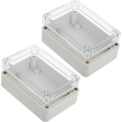 Boîte de Jonction Transparente Étanche en Abs pour Modules de Sécurité Extérieurs, Protection L'eau, Lot de 2 Pièces pour Systèmes D'alarme (1/5)