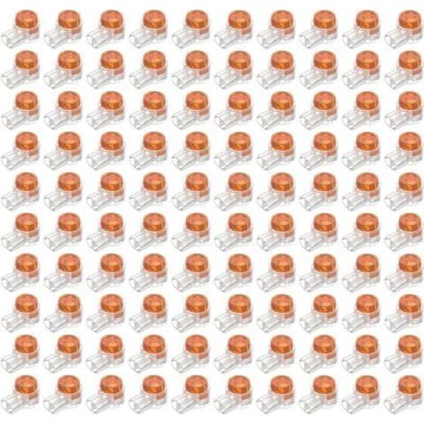 100pcs UY Scotchlok Waterproof Connectors Resin Filled Wire Connectors Connection Clips for Garden Outdoor Robotic Mowers (1/4)
