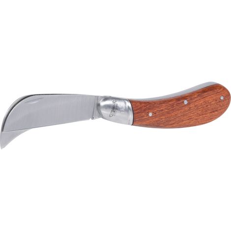 KS Tools 907.2186 Elektriker-Klappmesser, 1 Sichel- und eine gerade Klinge (1/2)