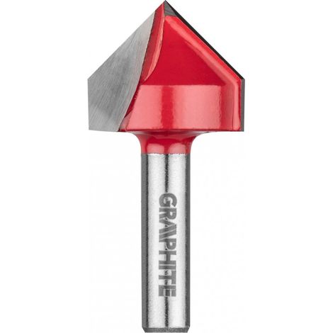 V-Nutfräser, HM, 25,4 x 25,4 mm, 8 mm Schaft (1/2)