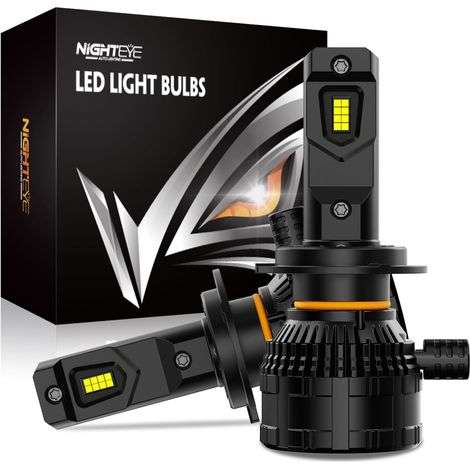 Ampoule LED H7 Phare, 42000LM Ventilateur Haute Vitesse, Lot de 2 (1/5)