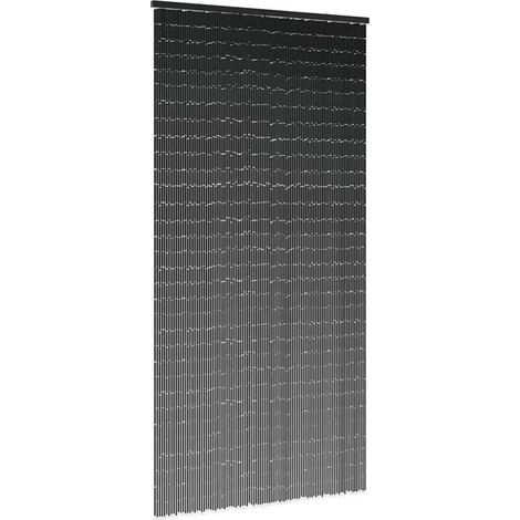Rideau anti-insectes gris foncé 100x220 cm bambou (1/5)