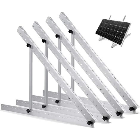 Solarmodulhalterung, verstellbarer Winkel, hohe Tragfähigkeit, 47 Zoll, 2 Sets (1/2)