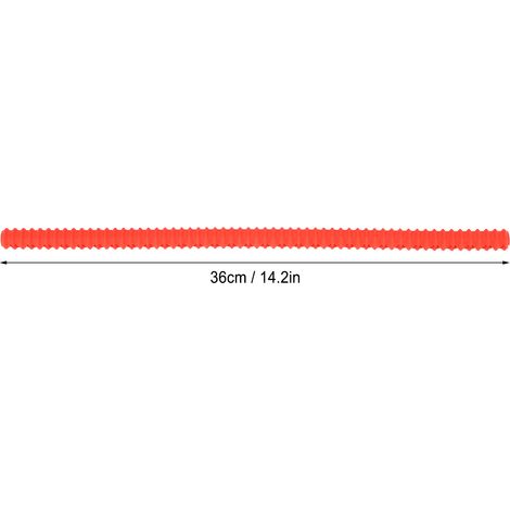 Ortviai Protège-rail de four en silicone résistant à la chaleur (36 cm, rouge, 4 pièces) (1/4)