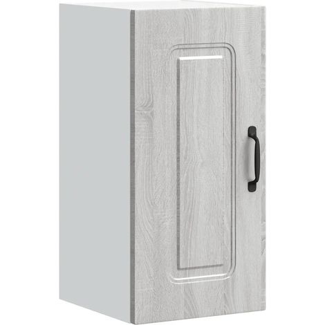 Armario de pared de cocina optimizado de 30 x 31 x 60 cm almacenamiento moderno y práctico en madera de ingeniería Sonoma gris 020049966 (1/5)