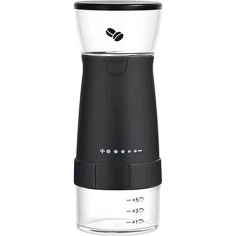 Moulin à café électrique pour grains de café, avec une mouture pratique pour l'espresso, le café filtre, à la maison, au bureau et en voyage.-AquaForge (1/5)