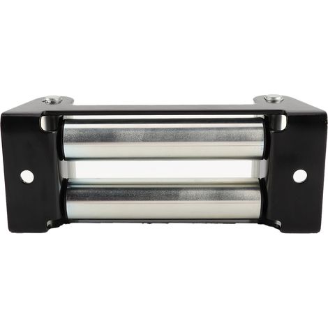 Guide-câble treuil 10 pouces, montage 8000-17500 lbs, rouleau robuste pour accessoire winch, déviateur de câble en acier, compatible 4x4, capacité lourde. (1/5)