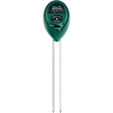 3-en-1 Testeur Humidité Plante, Hygromètre Plante, Testeur pH Sol, Humidimètre de Sol sans Pile, Capteur Humidité pour Jardin Pot de Fleurs Pelouse Serre, Plantes d'intérieur (1/4)