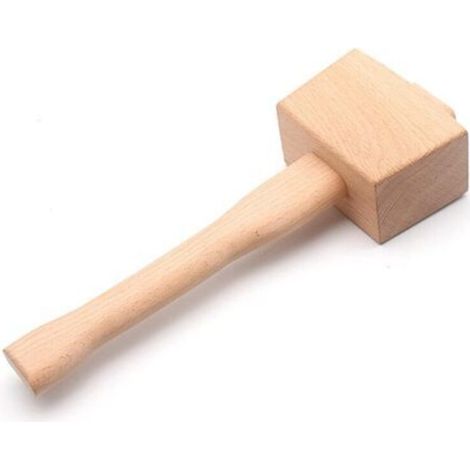 Maillet de menuisier en Bois Marteau PoignéE Outil Menuiserie à Hêtre Frappe Inclinée Pour Bricolage Travail Du 245 mm