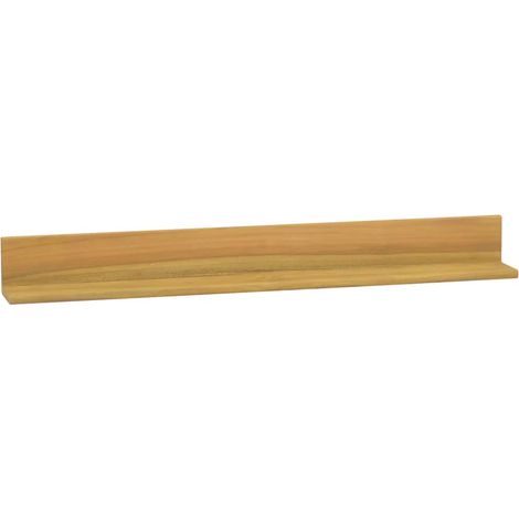 Maison Exclusive - Wandregale 2 Stk. 90x10x10 cm Massivholz Teak