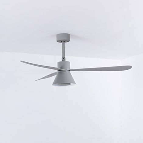 Ventilatore da soffitto con luce grigia Ø 132 cm AMELIA L CONE 33762-24