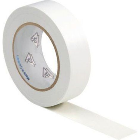 Cinta aislante de 19x0.15mm 20 M Blanco (1/4)