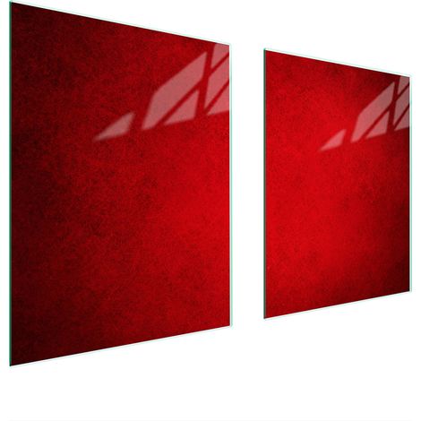 PIASTRA PROTETTIVA IN VETRO PER STUFA 85x52 ROSSA (1/5)
