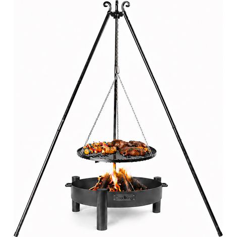 CookKing Schwenkgrill Set Haiti 1 mit Feuerschale, Dreibein und Grillrost (1/5)
