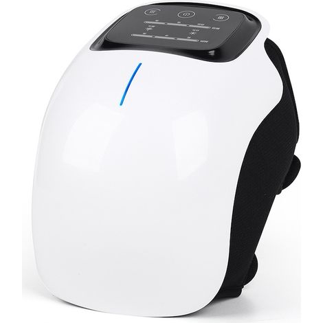 Massaggiatore laser a infrarossi professionale per ginocchio e gomito, con funzione di compressione termica, 3 livelli di intensità, LED, fisioterapia per alleviare il dolore, colore bianco. (1/5)