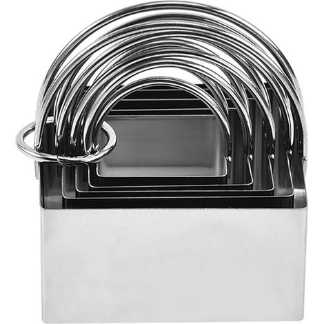 Emporte-pièce - Emporte-pièce En Acier Inoxydable Professionnel Avec Poignée Anneau - Pour Pâtisserie Et Biscuits - Lot De 3 (1/5)