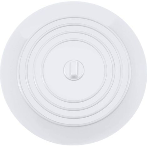 YMYNY Bouchons pour Baignoire Silicone Bouchon d'évier Bouchon evier de cuisine 15,3 CM de diamètre pour Les Cuisines, Salles de Bains et Blanchisseries Bouchon de Vidange Universels (1 pcs, Blanc) (1/4)