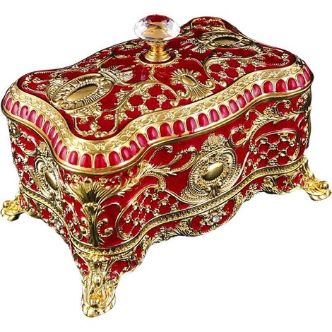 Boîte de rangement à bijoux pratique avec intérieur en velours doux, idéale pour les bagues, boucles d'oreilles et colliers, multicolore. (1/4)