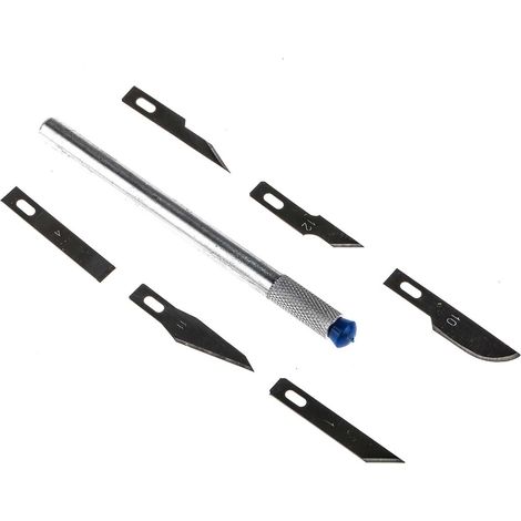 Jeu de couteaux de modélisme RS PRO poignée en Métal ( Prix pour 1 Jeu ) (1/3)