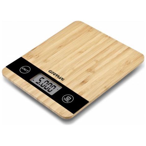 G3 Ferrari Bilancia da cucina elettronica in bamboo 5 kg/1 g rettangolare (1/4)
