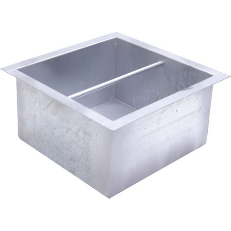 Fonderia Bongiovanni – Tiroir à cendres en tôle galvanisée – Taille 23,5x23,5x14H cm – Conçu pour nettoyage efficace cheminée – Récupération cendres optimisée