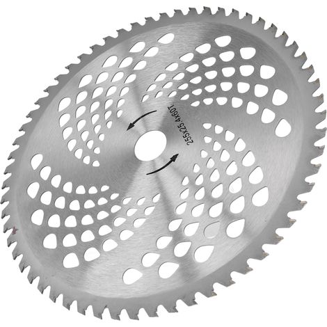 Lame scie coupe haie acier rapide disque tronçonneuse 60 dents pour débroussailleuse tondeuse (1/5)