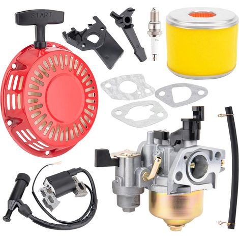 Este carburador es para los modelos Honda GX120, GX160 y GX200, compatible con motores pequeños de 5,5 y 6,5 hp. El número de pieza del carburador GX160 es 16100-ZH8-W61. (1/5)