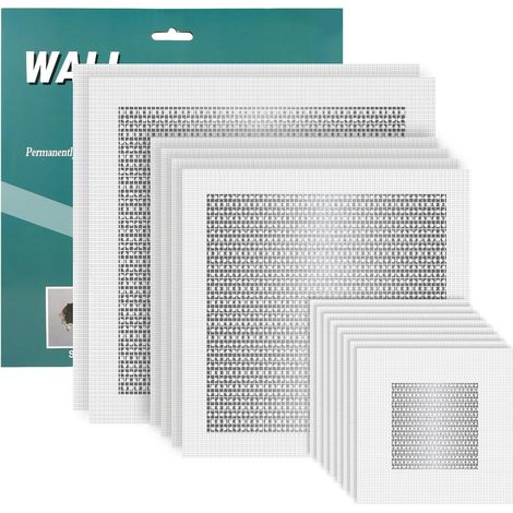 Kit de Réparation de Cloison Sèche, 5/15/20cm Auto-Adhésif kit de Réparation de Cloison Sèche Kit de Réparation de Mur pour la Réparation de Murs Cassés ou de Remplissage de Plafond (1/5)