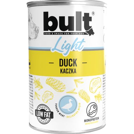 BULT LIGHT Nassfutter für Hunde, Ente, Dose 400g, Monoprotein (1/2)