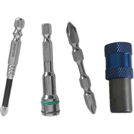 Adaptateur de perceuse Convertisseur À Tige Hexagonale Antidérapante Adaptateur de douille 6,35 mm pour perceuse Pour Meubles Terrasse Construction Menuiserie Travail Métal Réparation Auto (1/5)