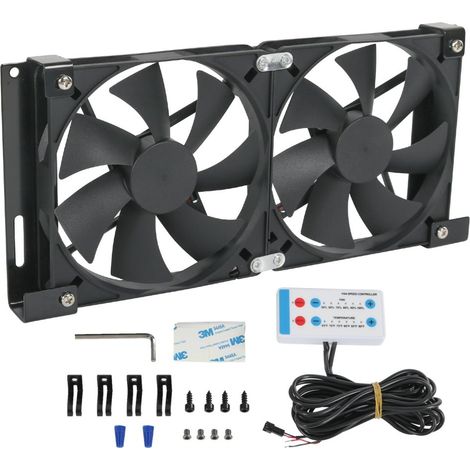 Geeignet für Lüftungsöffnungen in Wohnmobilen, 12-V-Wohnmobil-Kühlschrank-Lüftersteuerung (5,5 Zoll, Dualmodus) (1/3)