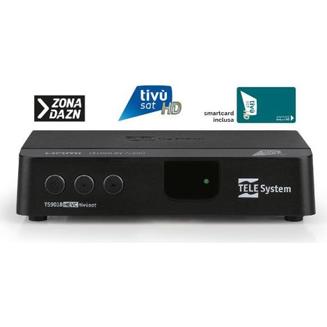 TELE System TS9018HEVC Câble, Ethernet (RJ-45) Full HD Noir